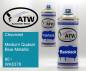 Preview: Chevrolet, Medium Quasar Blue Metallic, 80 / WA5378: 400ml Sprühdose + 400ml Klarlack - Set, von ATW Autoteile West.